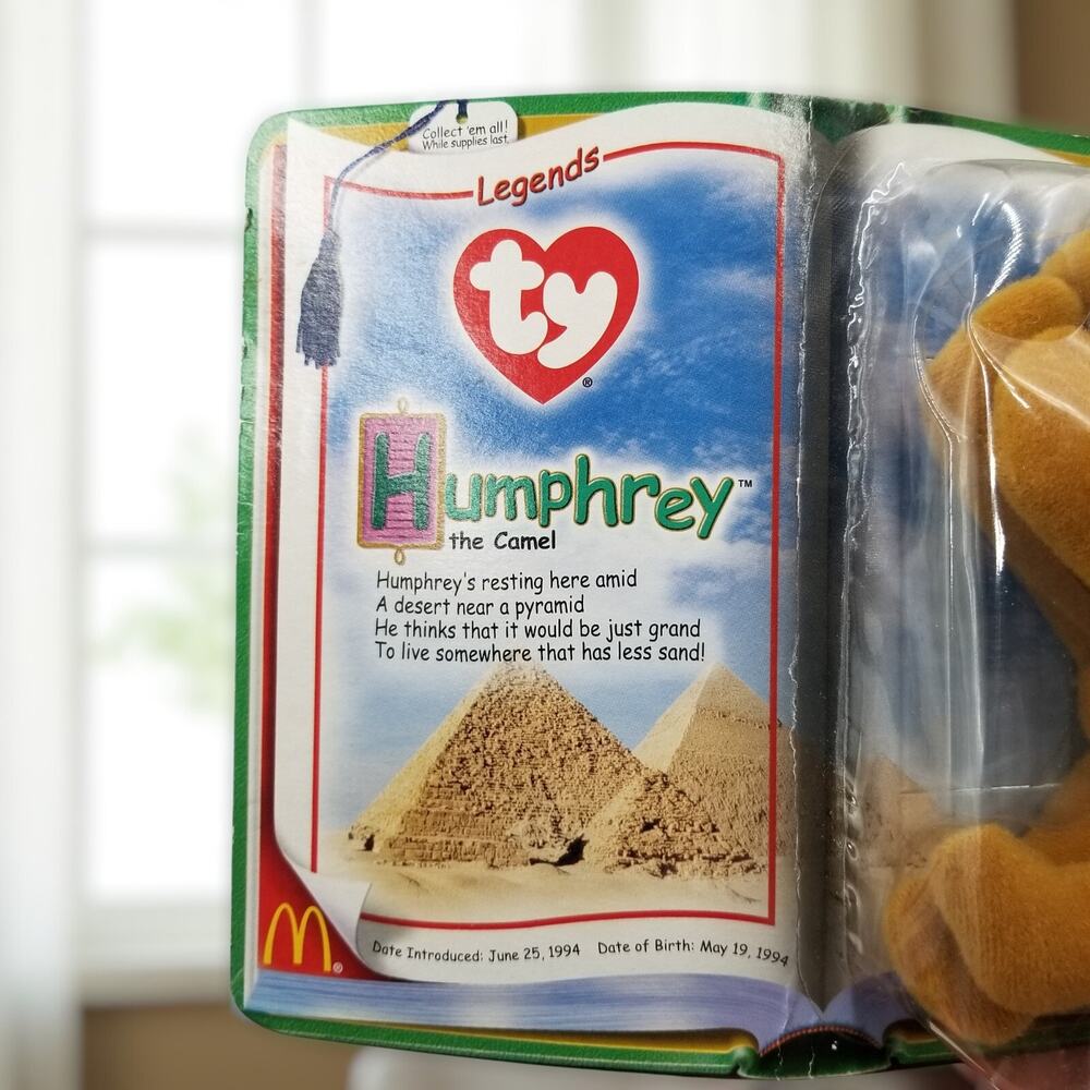 Humphrey The Camel Ty Teenie Beanie Baby Legend McDonalds Born May 19, 1994 - Picture 3 of 5